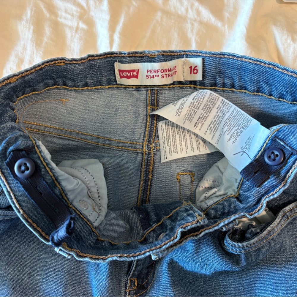 514 Levi's Classic Blue Jeans Kids Straight Leg - Picture 3 of 3